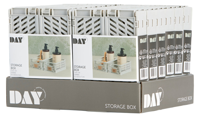 Foldekasse hvid 1,2 liter 2-pk. - DAY